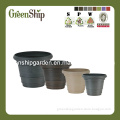 High Quality Plastic Decorative Round Flower Pot--Green Ship